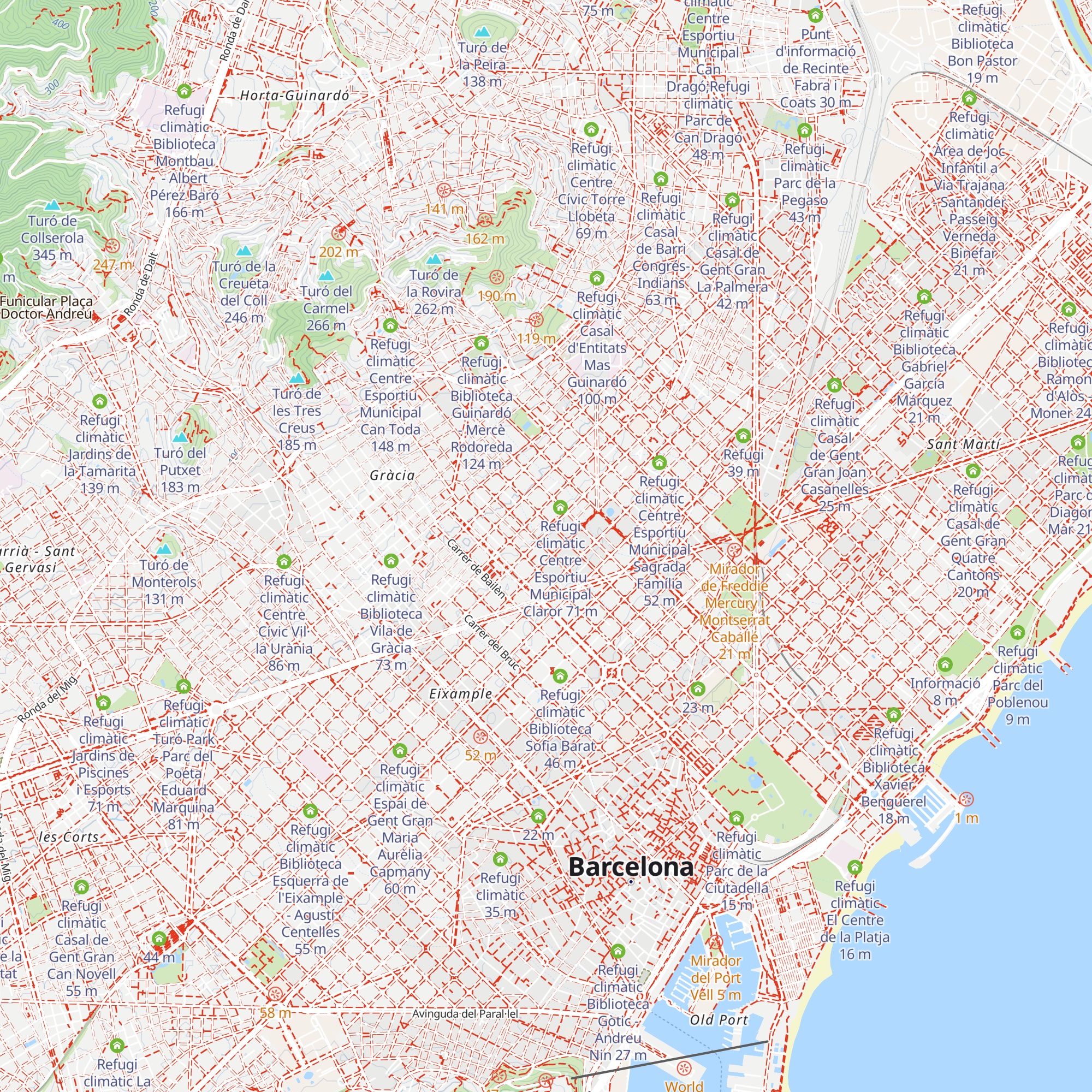 Refugi climàtic Ateneu el Poblet map