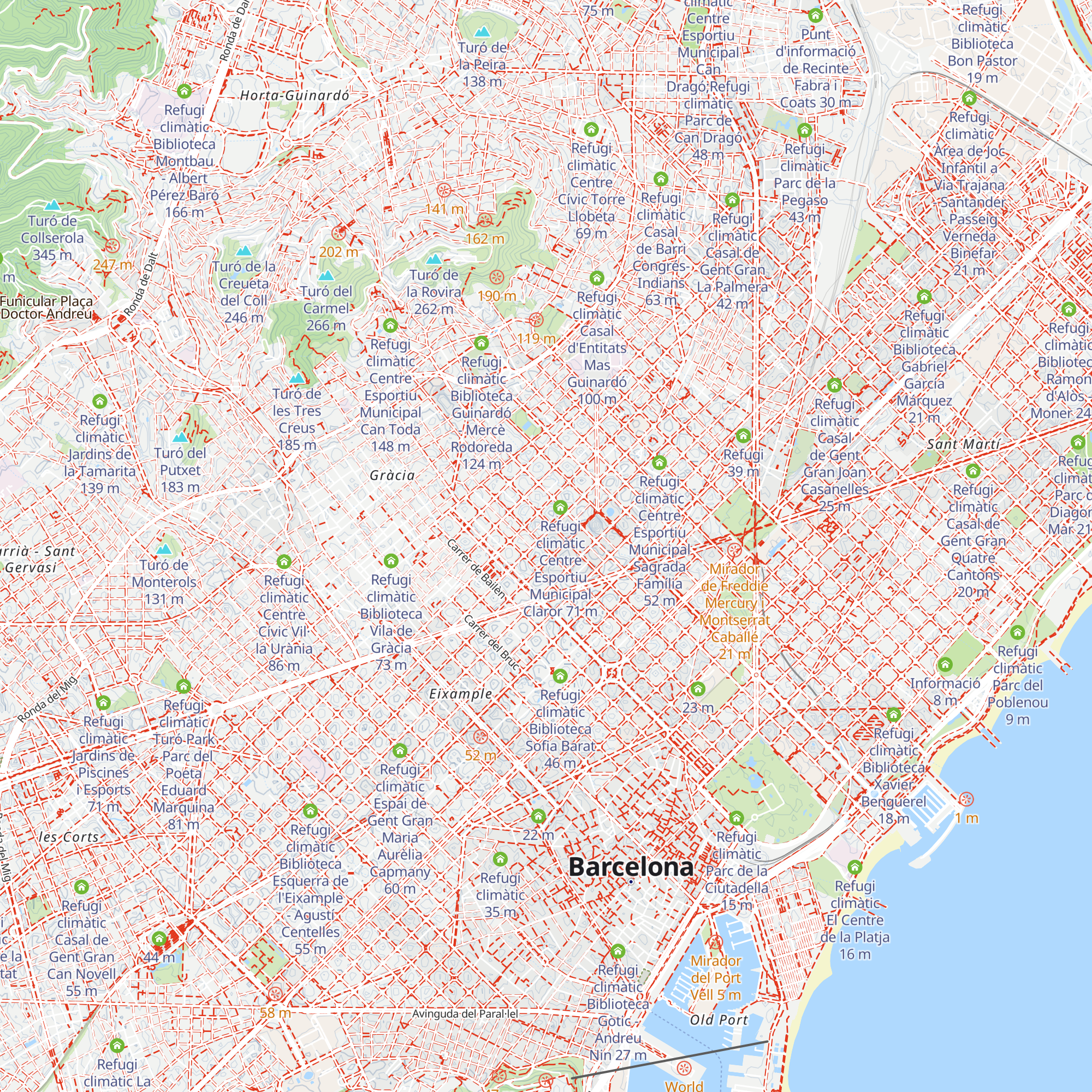 Refugi climàtic Ateneu el Poblet map