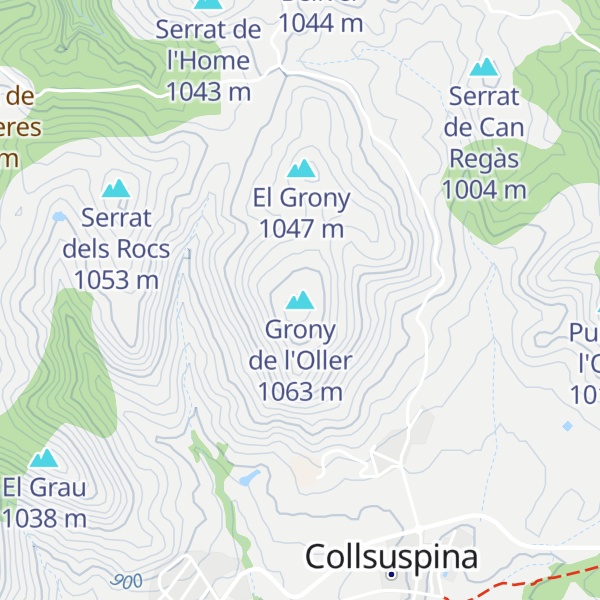 Map of Grony de l'Oller