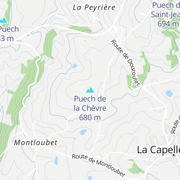Map of Puech de la Chèvre