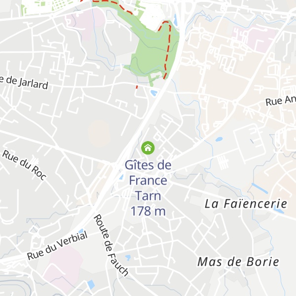 Map of Gîtes de France Tarn