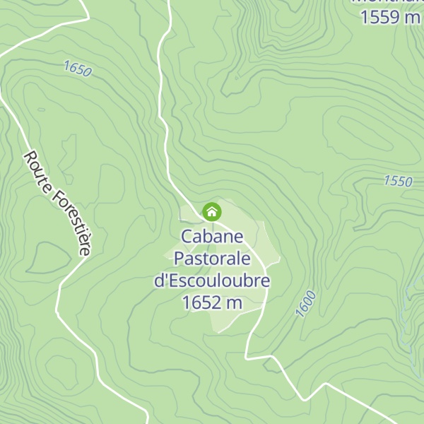 Map of Cabane Pastorale d'Escouloubre