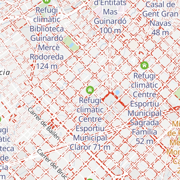 Map of Refugi climàtic Centre Esportiu Municipal Claror