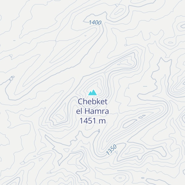 Map of Chebket el Hamra