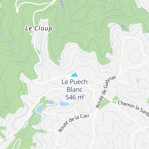 Map of Le Puech Blanc