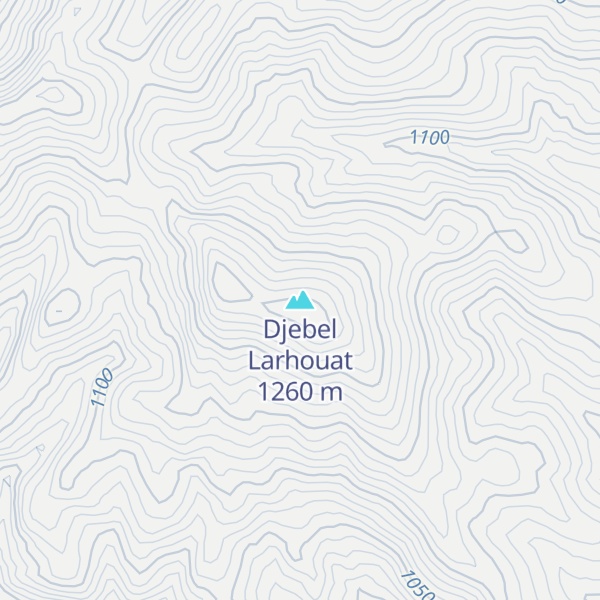 Map of Djebel Larhouat