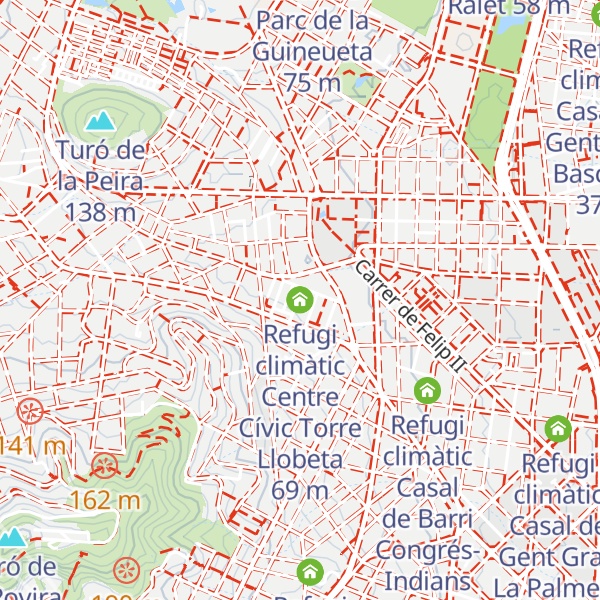 Map of Refugi climàtic Centre Cívic Torre Llobeta
