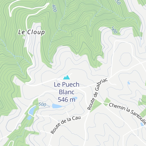 Map of Le Peuch Blanc
