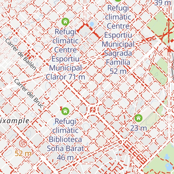Map of Refugi climàtic Casal de Gent Gran Carlit