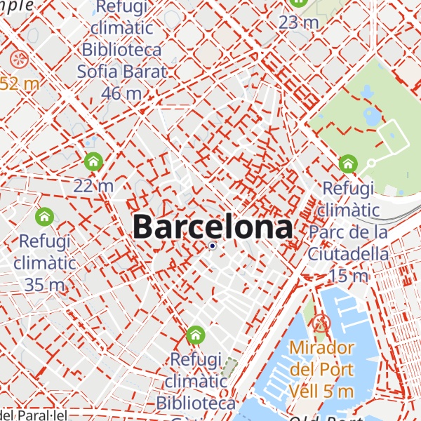 Map of Refugi climàtic Museu Frederic Marès