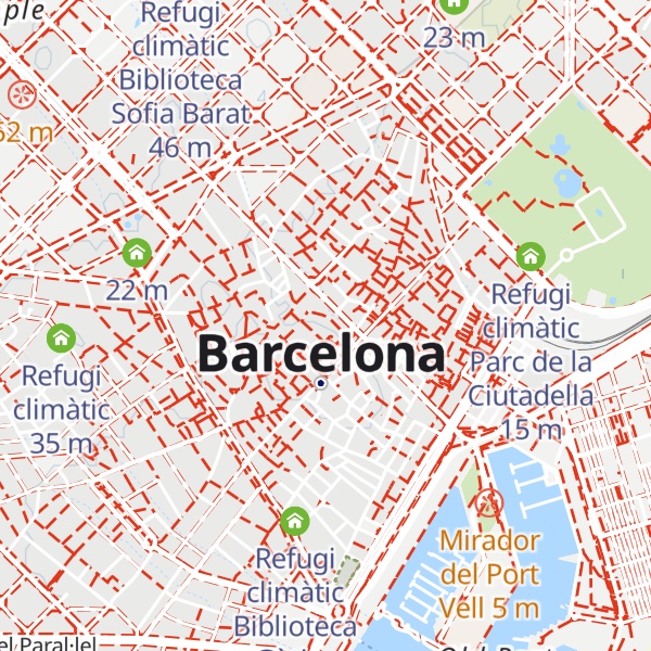 Map of Refugi climàtic Saló del Tinell