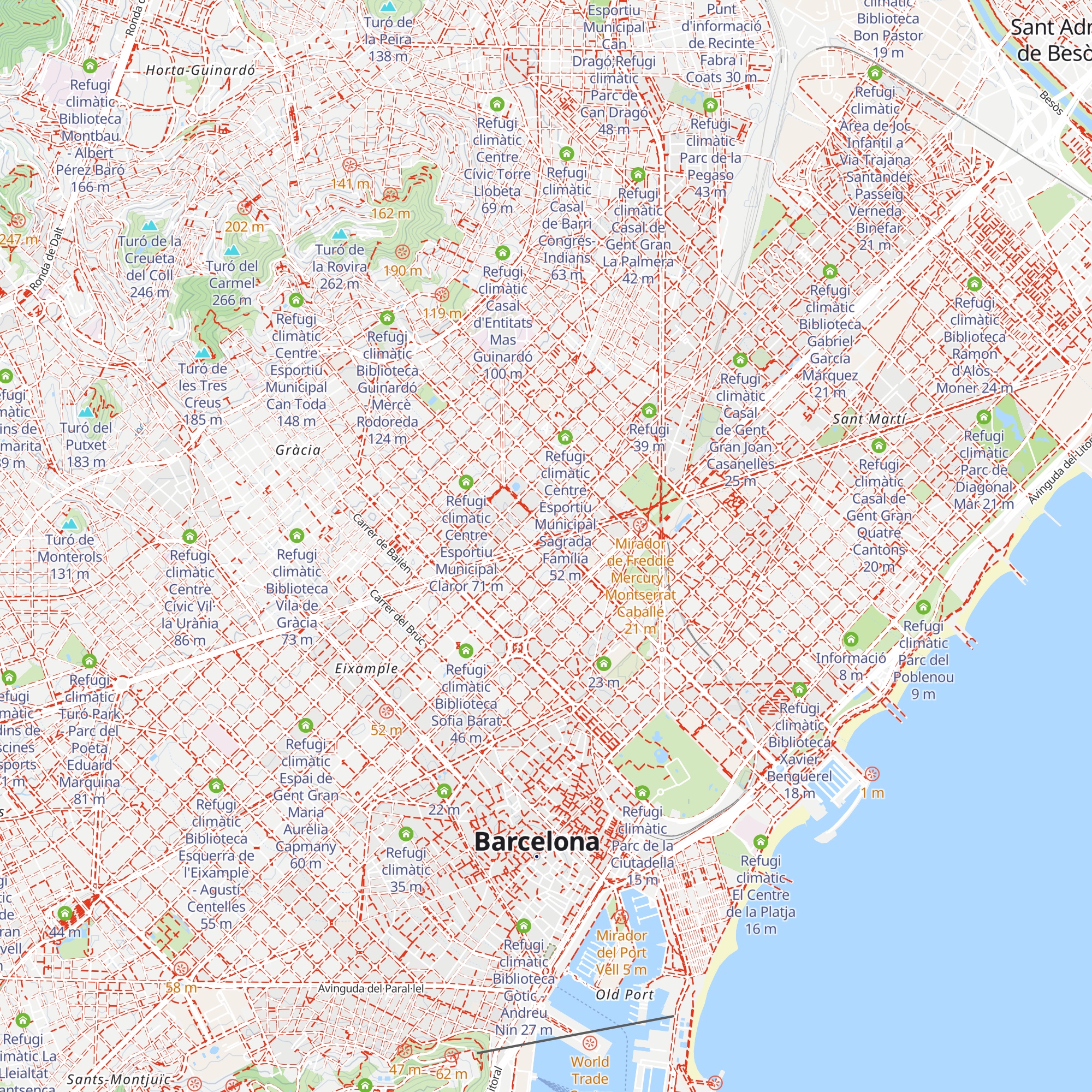 Refugi climàtic Escola Ramon Llull map