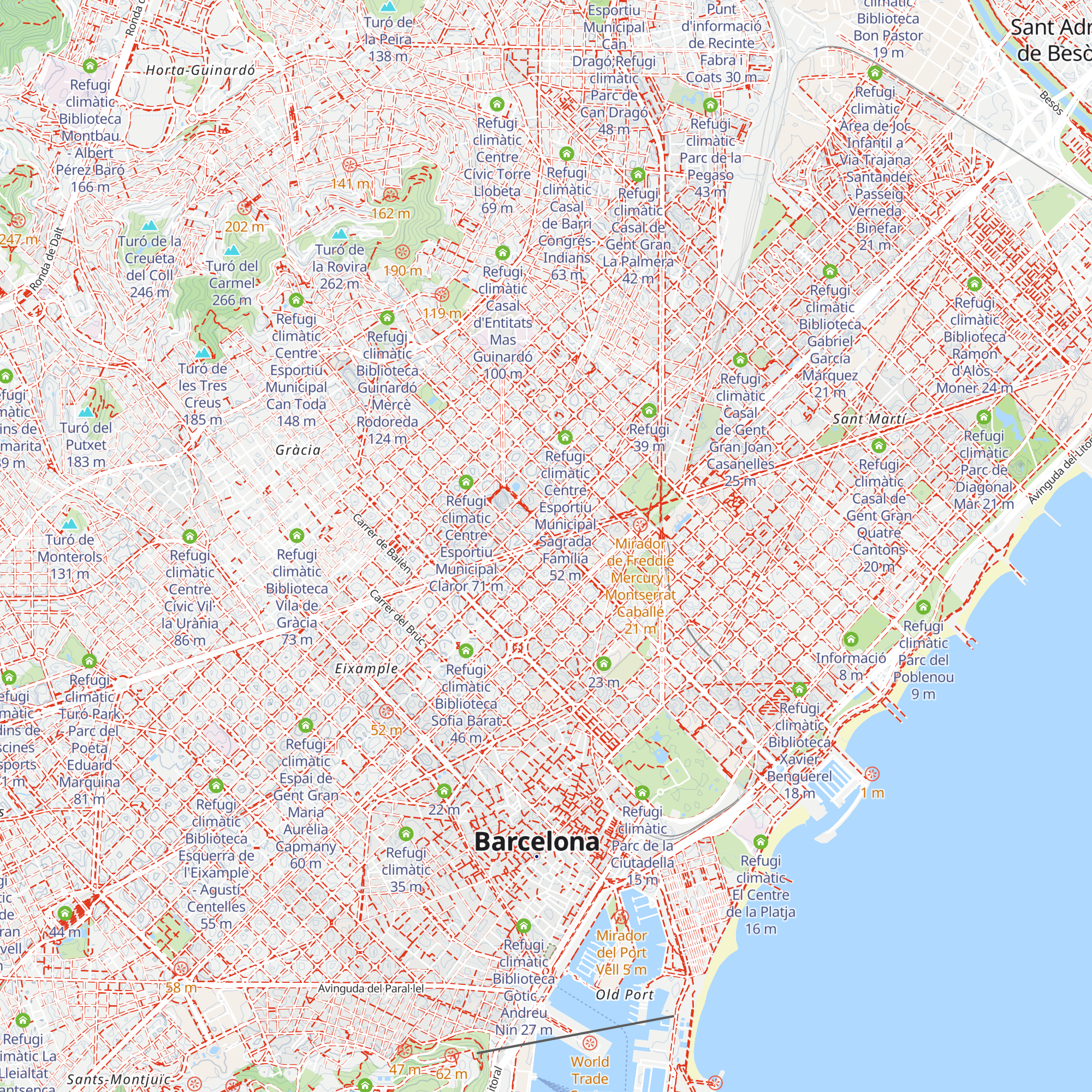 Refugi climàtic Escola Ramon Llull map