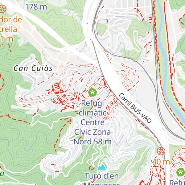 Map of Refugi climàtic Centre Cívic Zona Nord