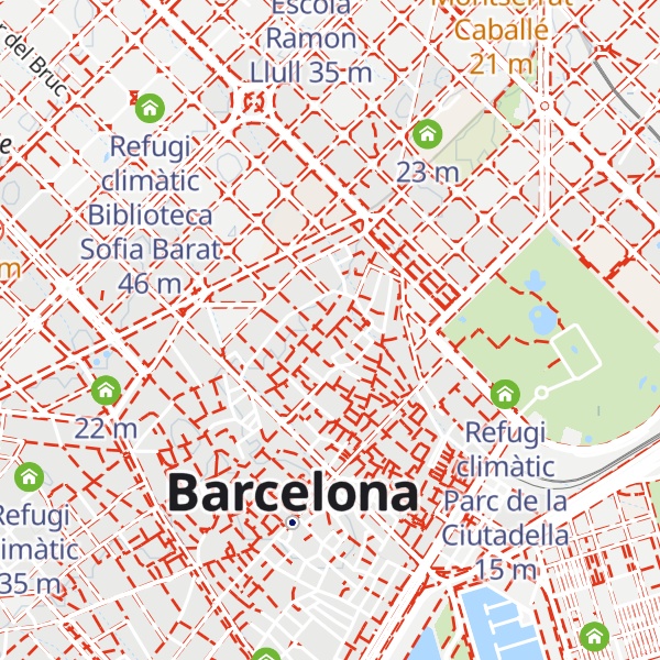 Map of Refugi climàtic Espai Jove Palau Alòs