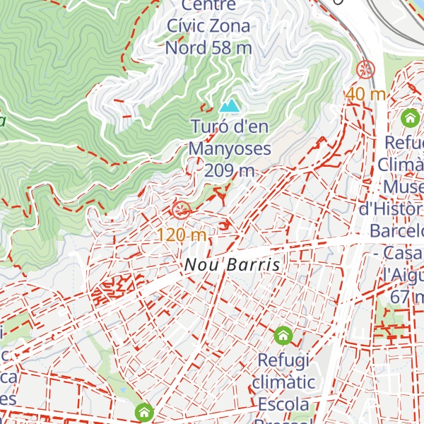 Map of Refugi climàtic Parc del Pla de Fornells