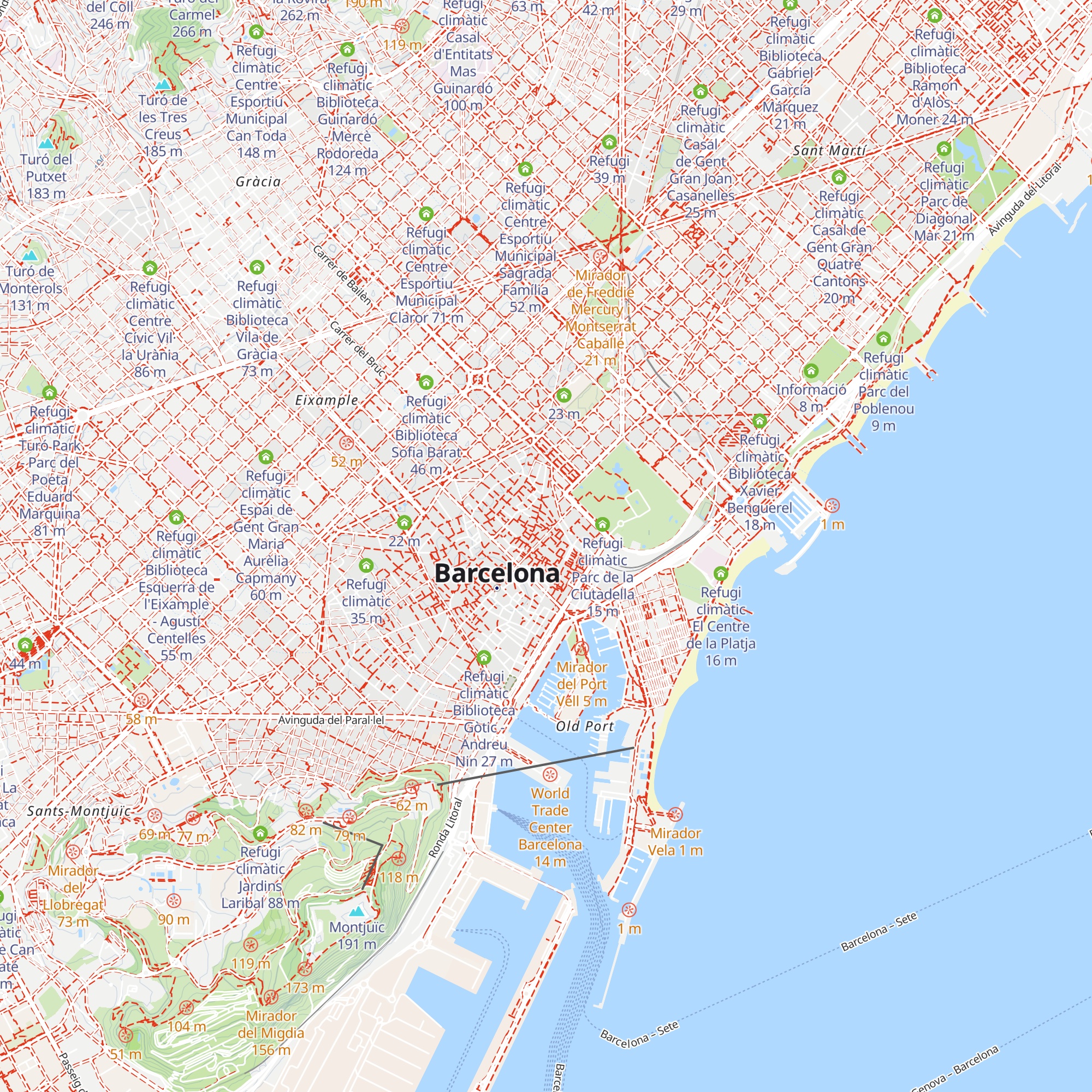 Refugi climàtic Museu Etnològic i de Cultures del Món *c. Montcada map