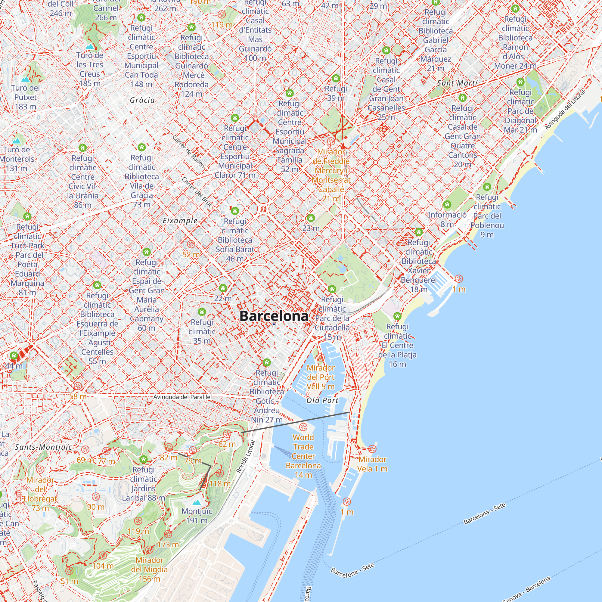 Refugi climàtic Museu Etnològic i de Cultures del Món *c. Montcada map