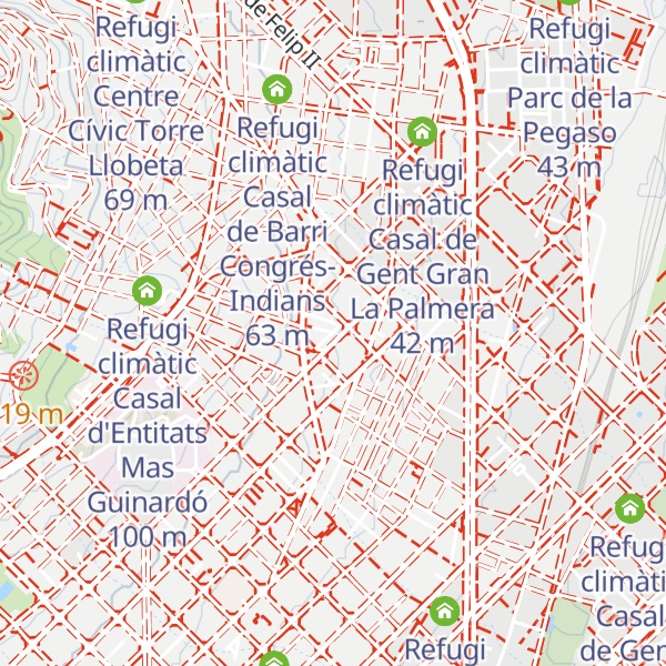 Map of Refugi climàtic Casal de Gent Gran Navas