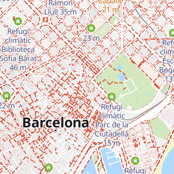 Map of Refugi climàtic Centre Cívic Convent de Sant Agustí