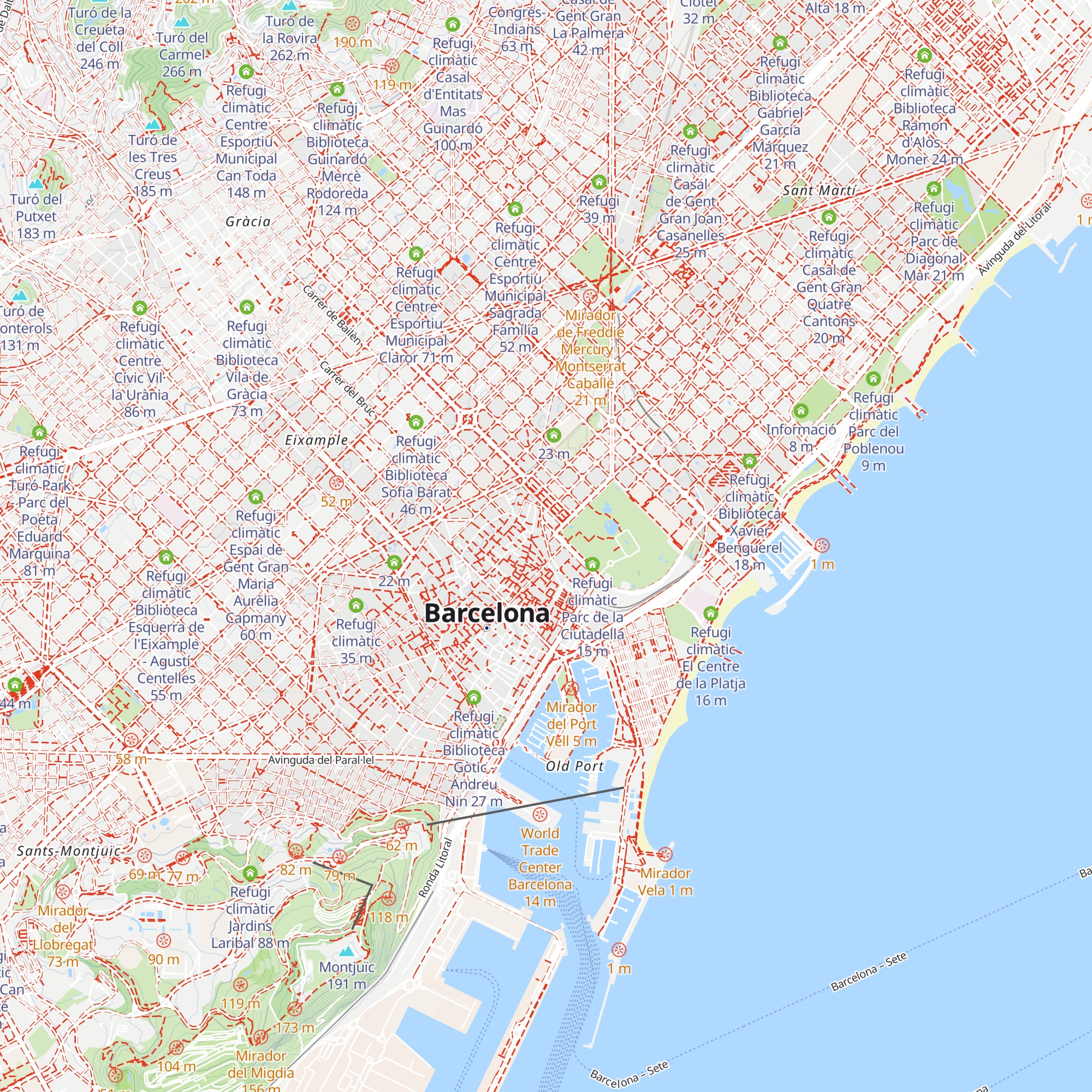 Refugi climàtic Centre Cívic Convent de Sant Agustí map