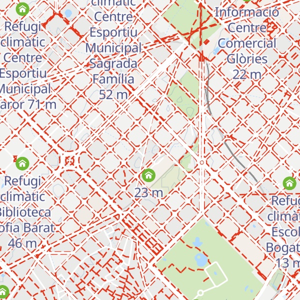 Map of Refugi climàtic Biblioteca Fort Pienc