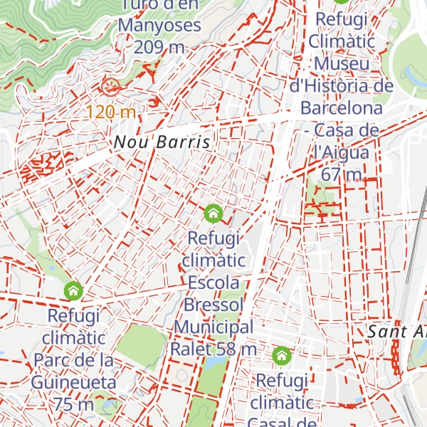 Map of Refugi climàtic Escola Bressol Municipal Ralet
