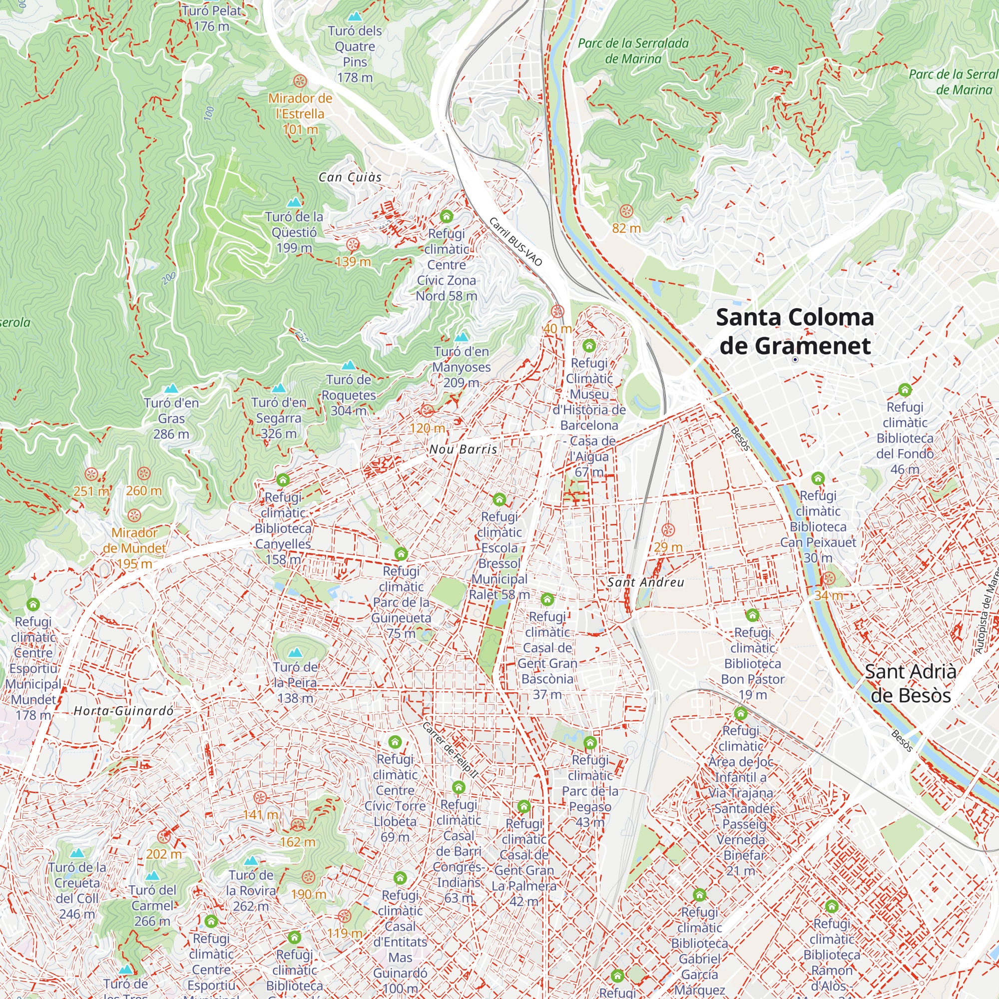 Refugi climàtic Escola Bressol Municipal Ralet map