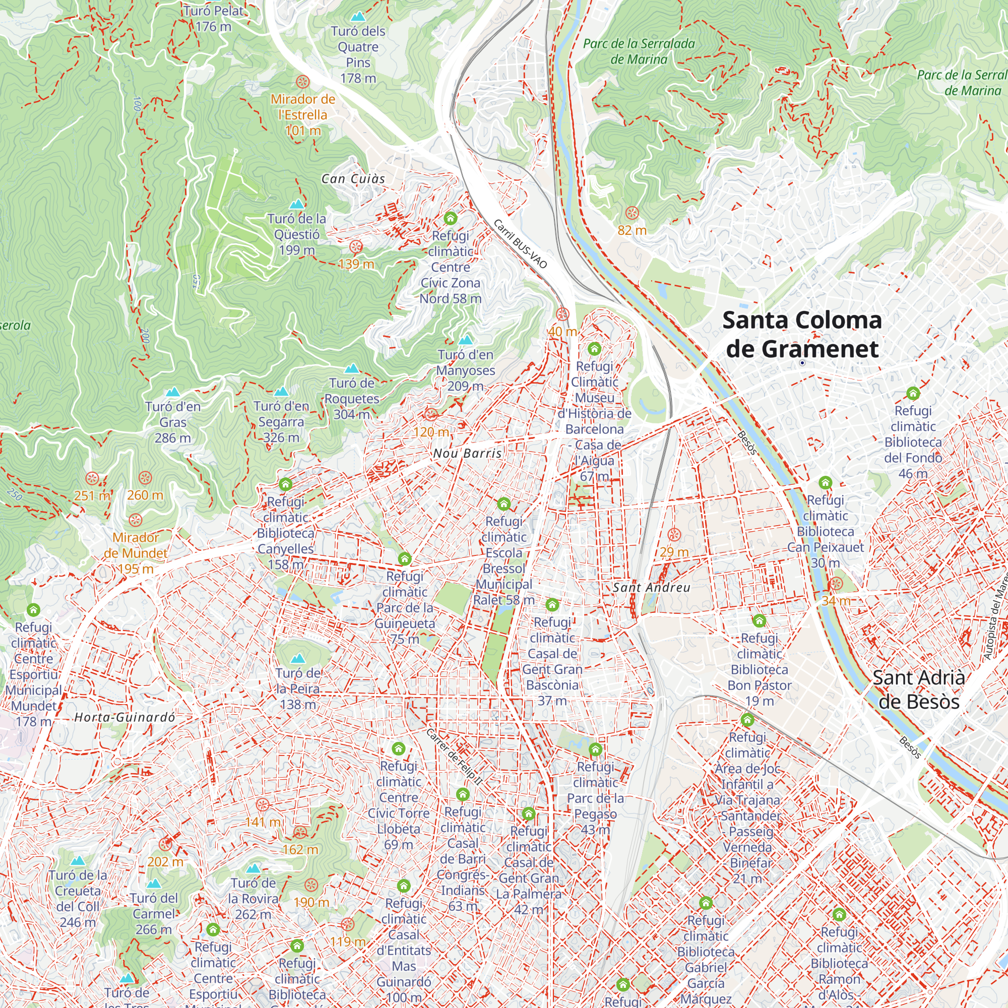 Refugi climàtic Escola Bressol Municipal Ralet map