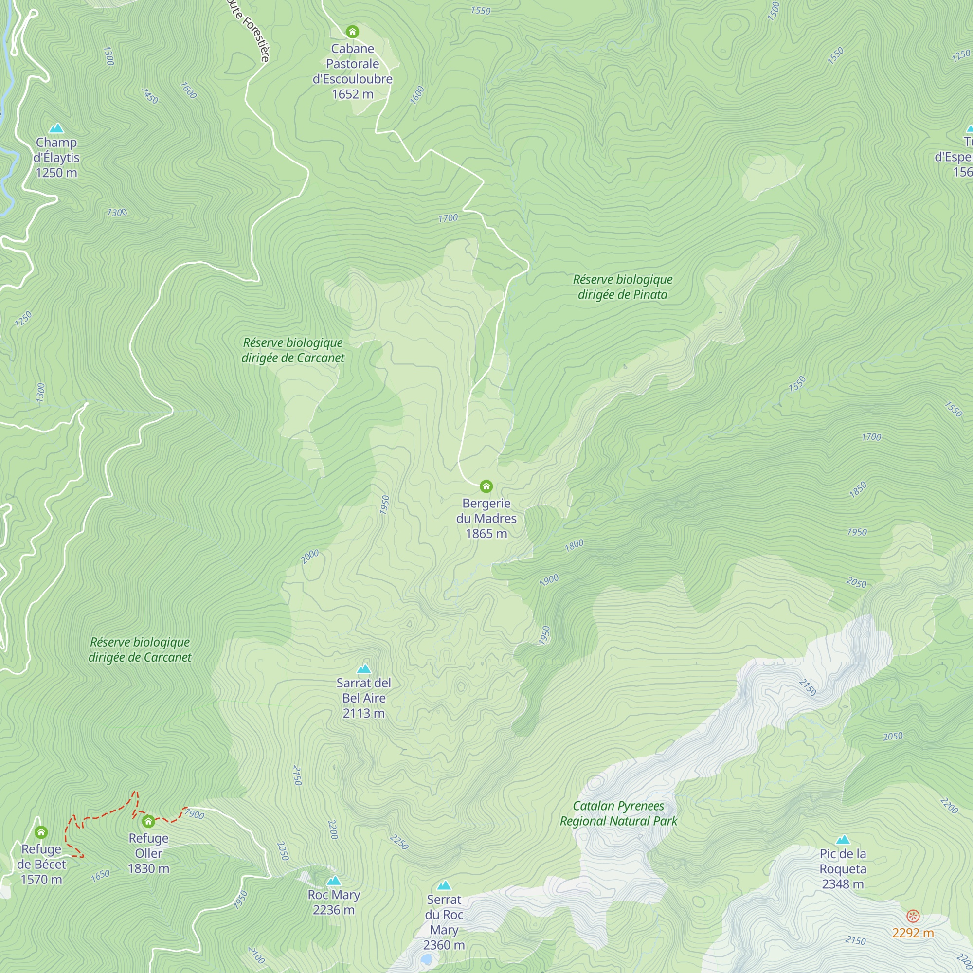 Bergerie du Madres map