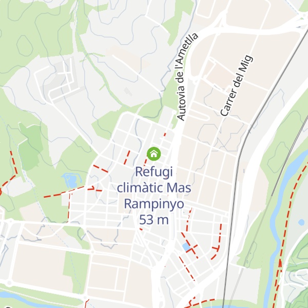 Map of Refugi climàtic Mas Rampinyo