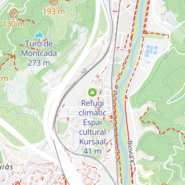 Map of Refugi climàtic Espai cultural Kursaal