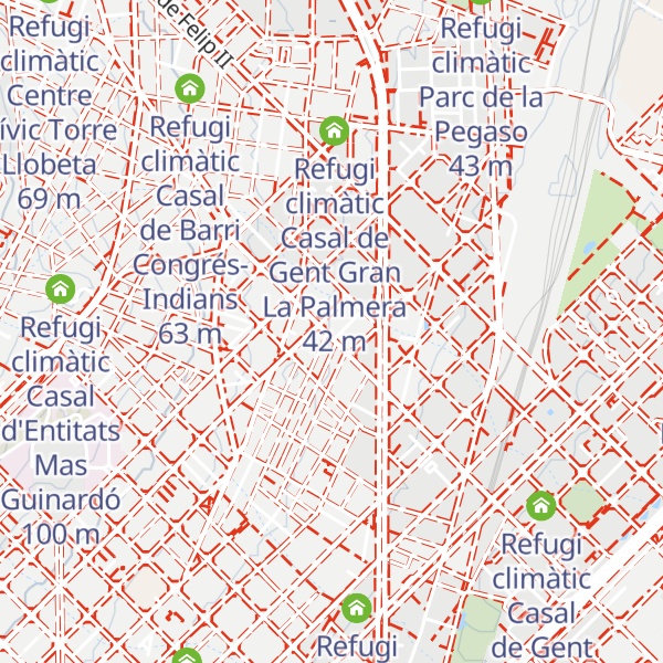 Map of Refugi climàtic Centre Cívic Navas