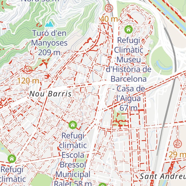Map of Refugi climàtic Escola Mercè Rodoreda