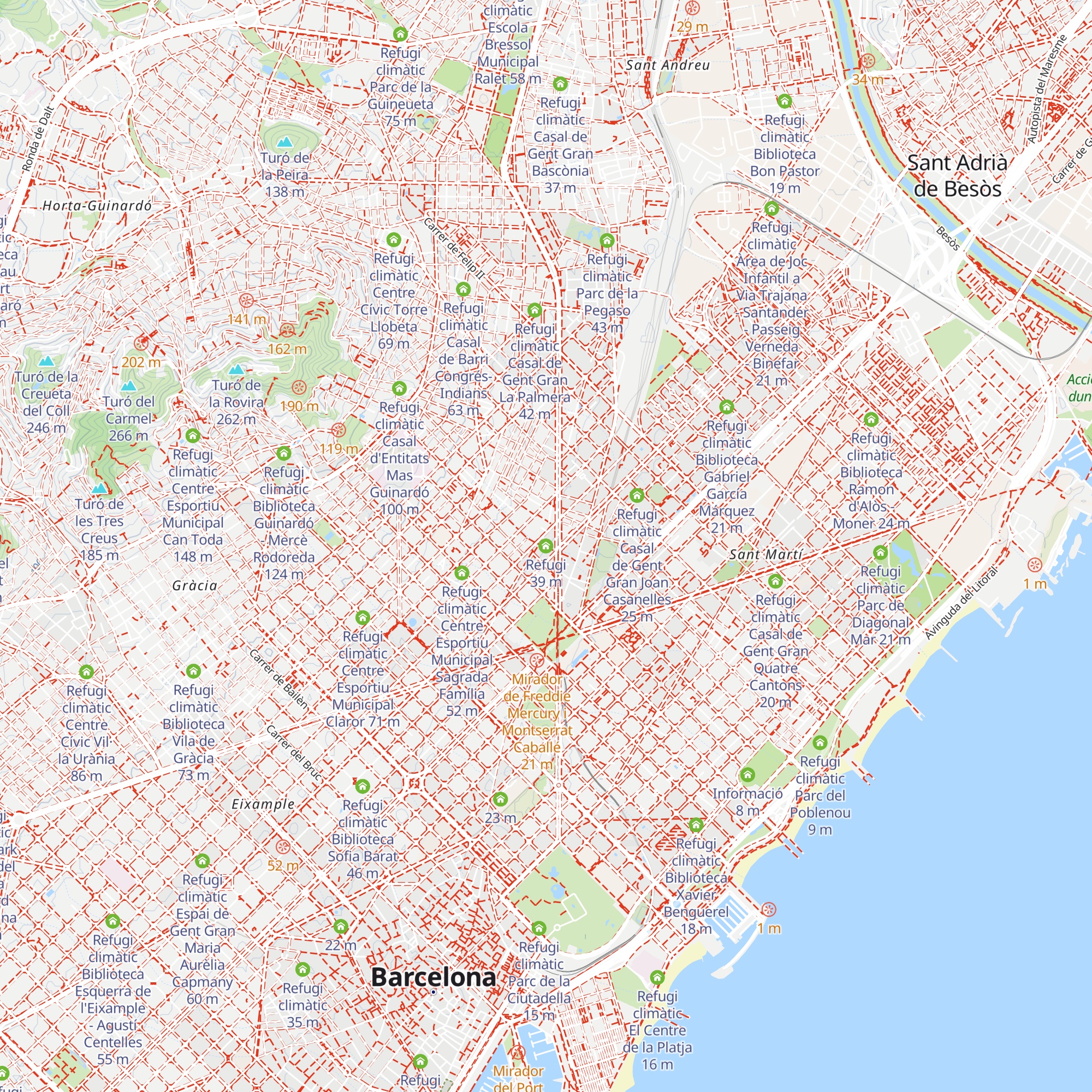 Refugi map