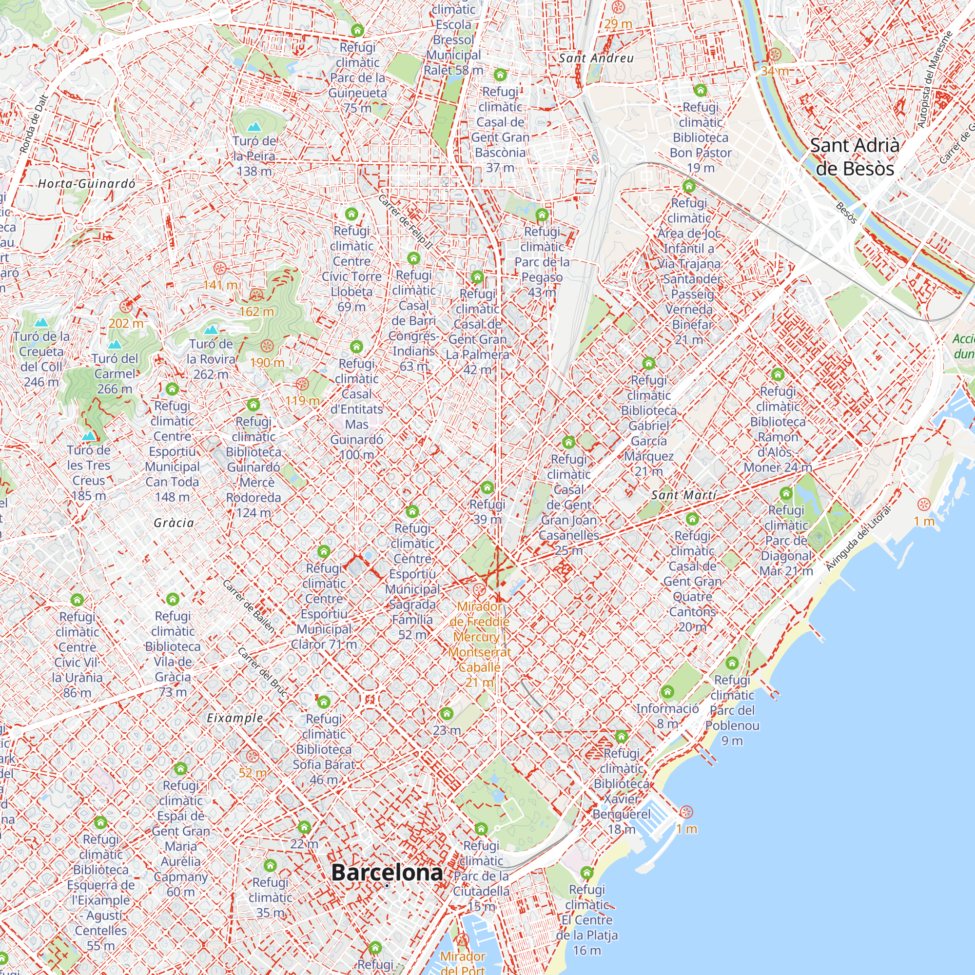 Refugi map