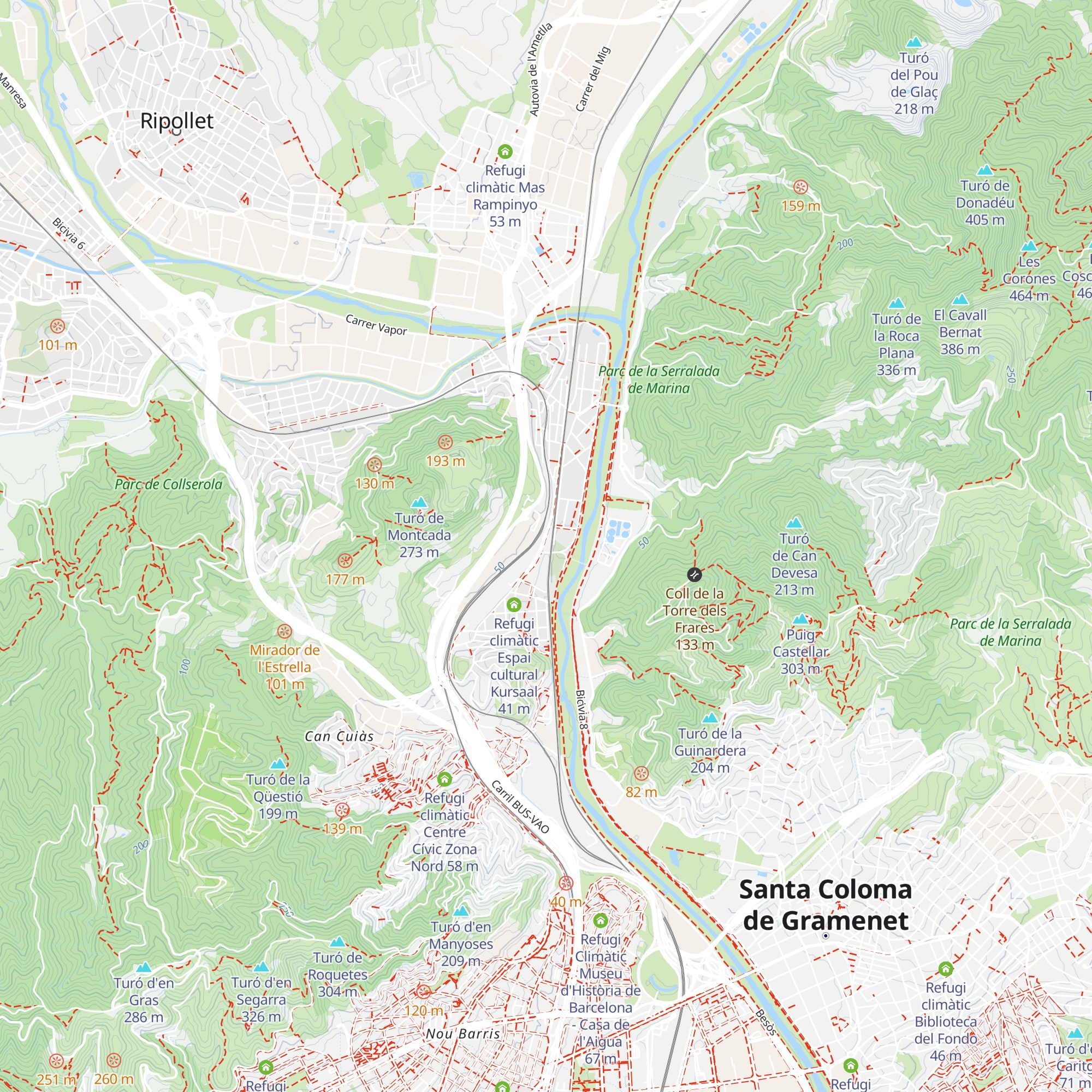 Refugi climàtic Casal de la Gent Gran Casa de la Mina map