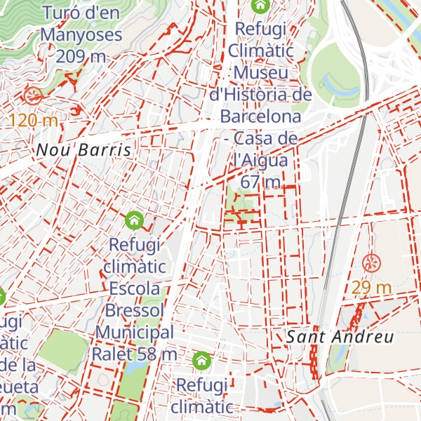 Map of Refugi climàtic Casal de Gent Gran Mossèn Clapés