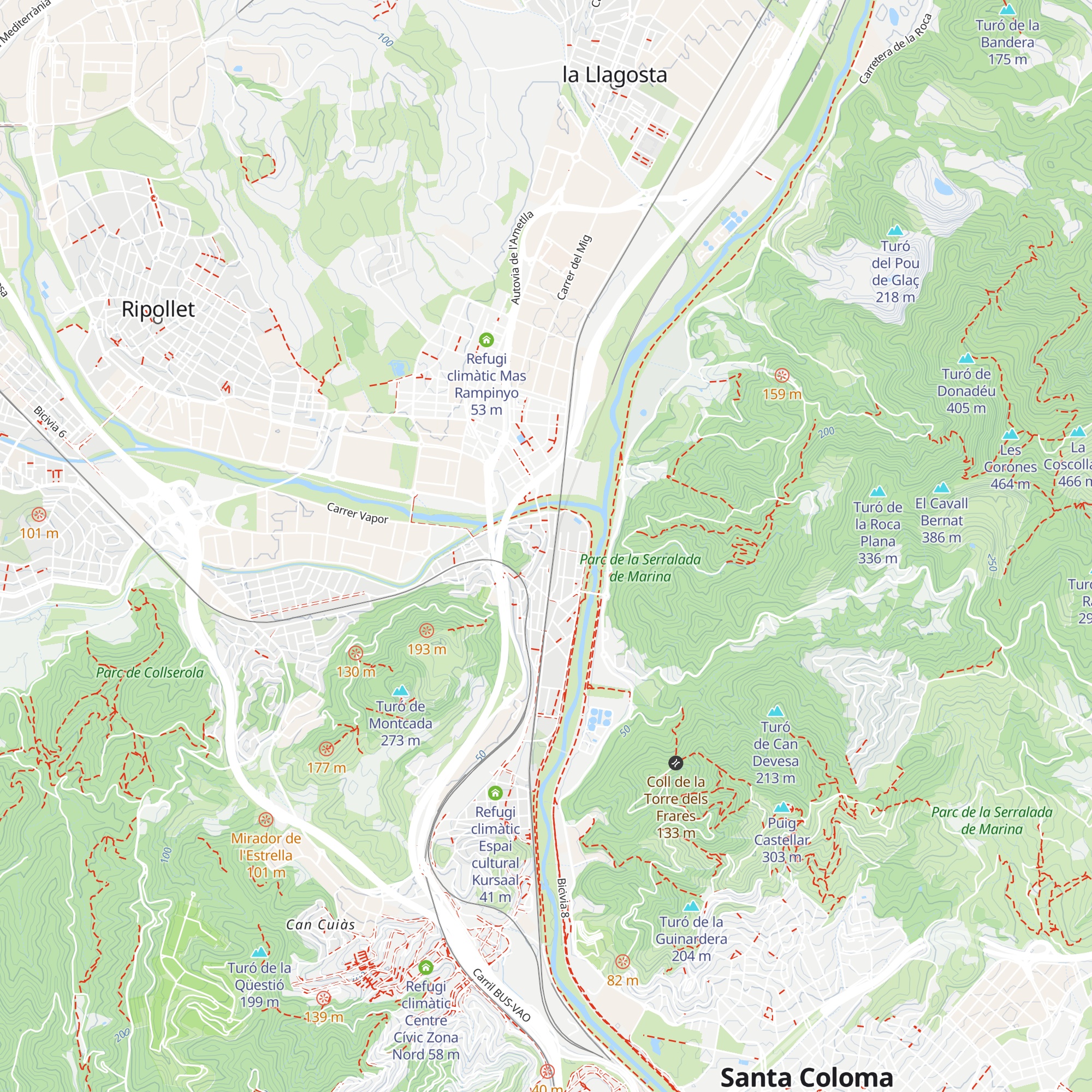 Refugi climàtic Casa de la Vila map