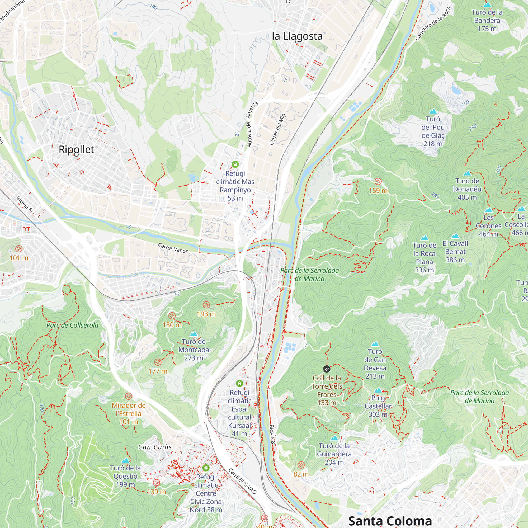 Refugi climàtic Casa de la Vila map