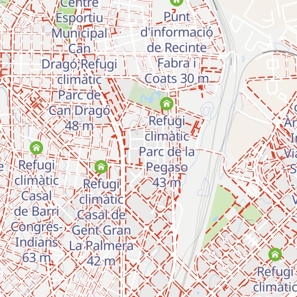 Map of Refugi climàtic Centre Cívic La Sagrera La Barraca