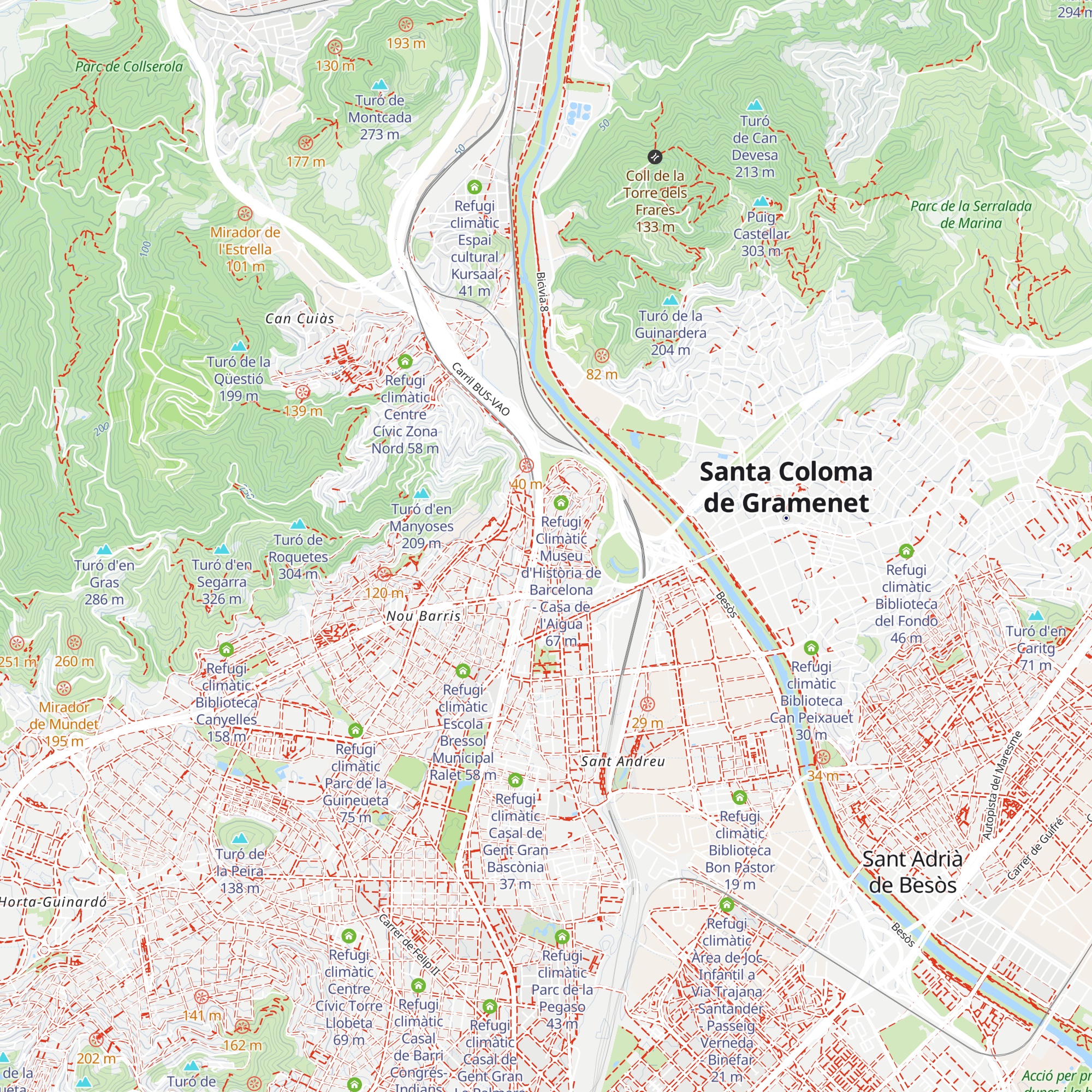 Refugi climàtic Casal de Gent Gran de la Trinitat Vella map