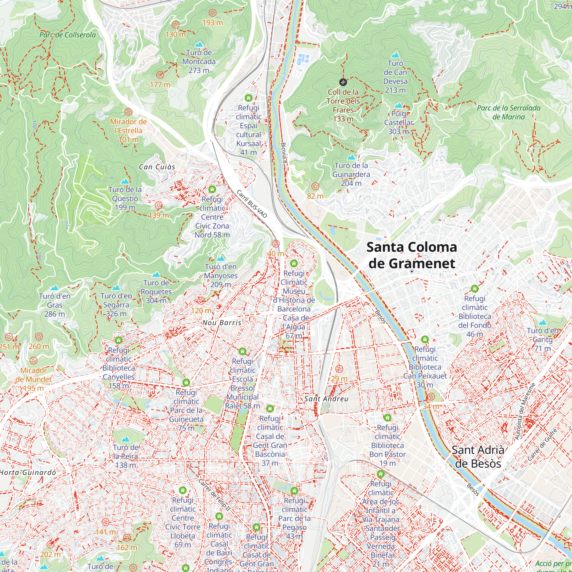 Refugi climàtic Casal de Gent Gran de la Trinitat Vella map