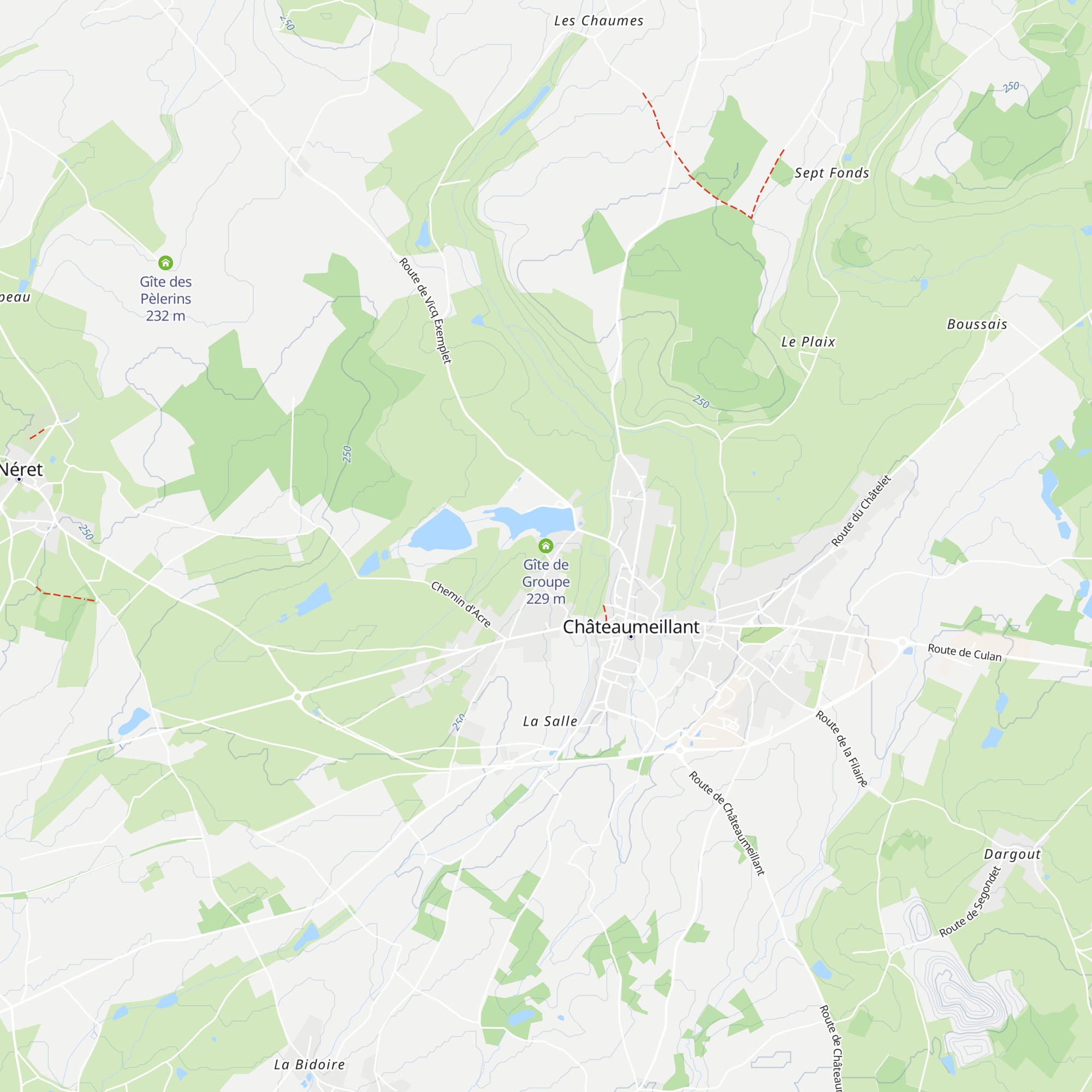 Gîte de Groupe map