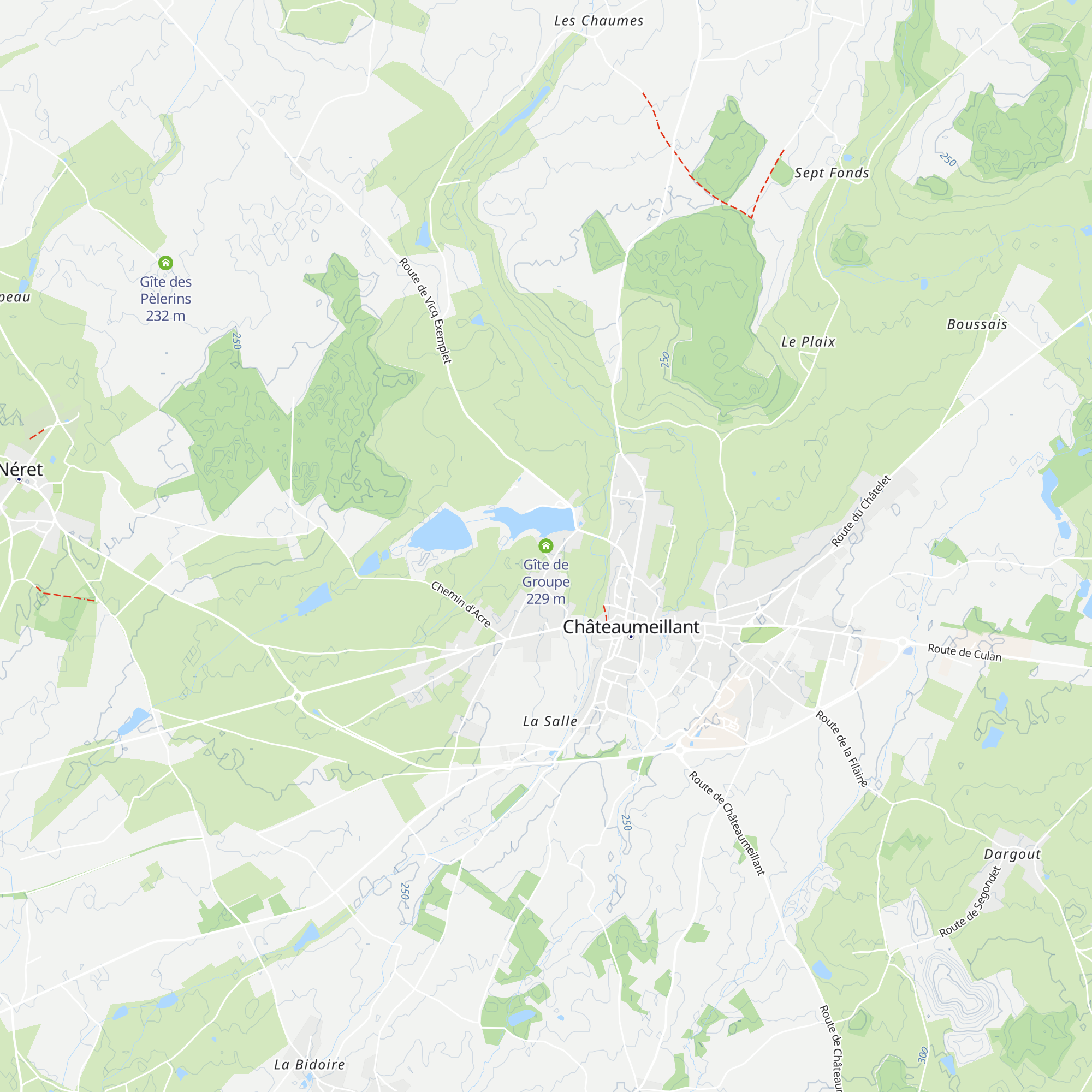 Gîte de Groupe map