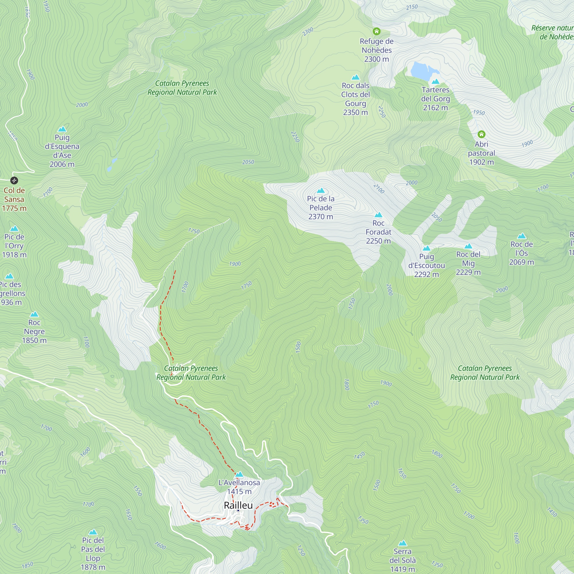Refuge de La Perdigoulière map