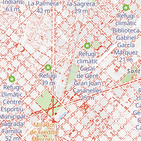 Map of Refugi climàtic Parc del Clot