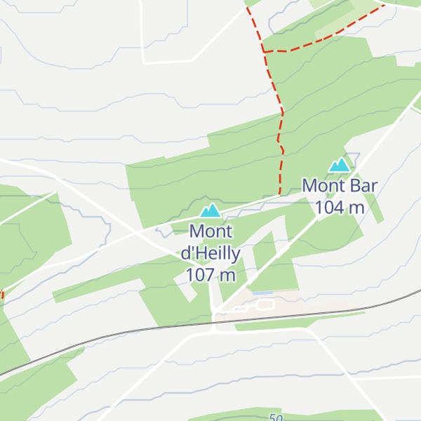 Map of Mont d'Heilly