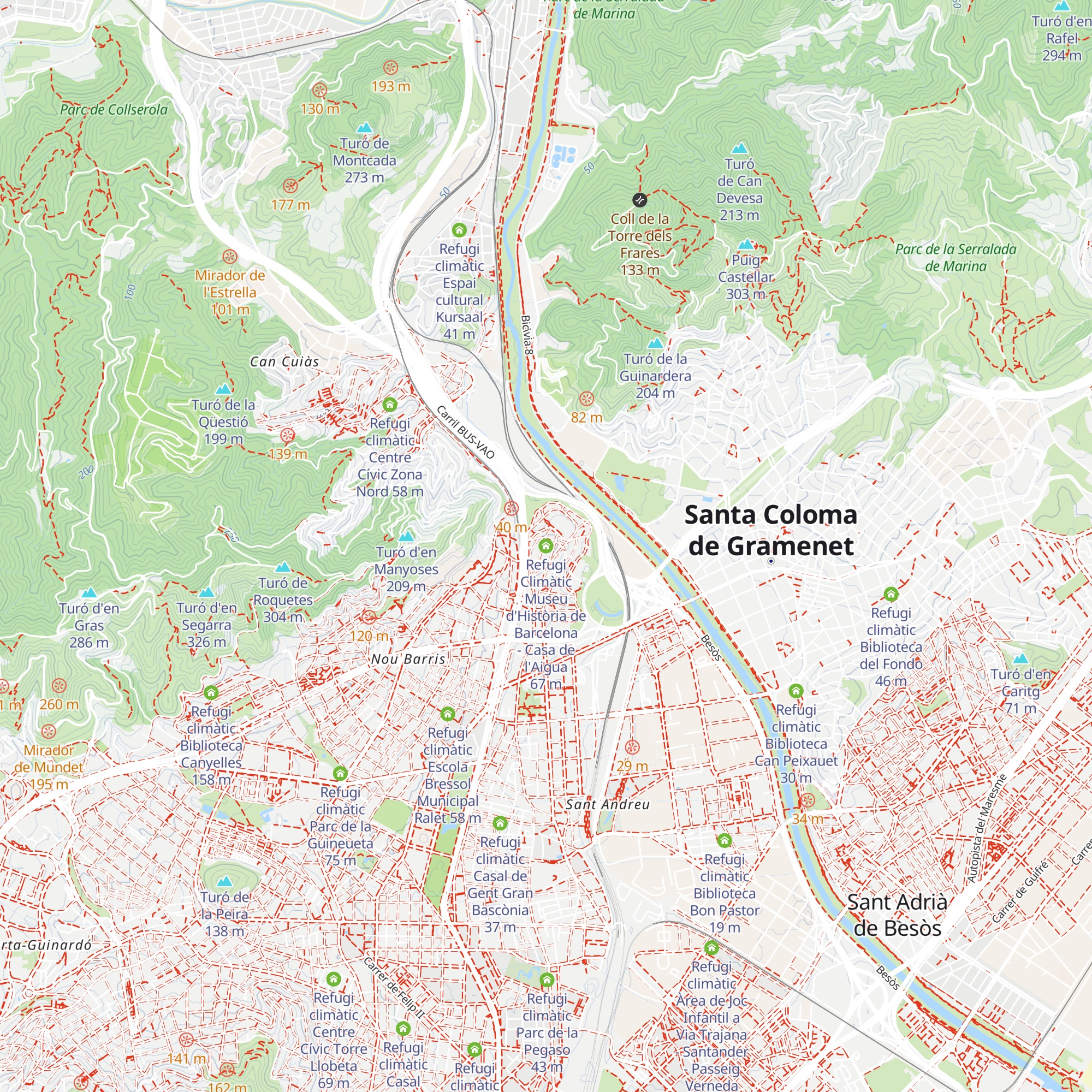 Refugi Climàtic Museu d'Història de Barcelona - Casa de l'Aigua map