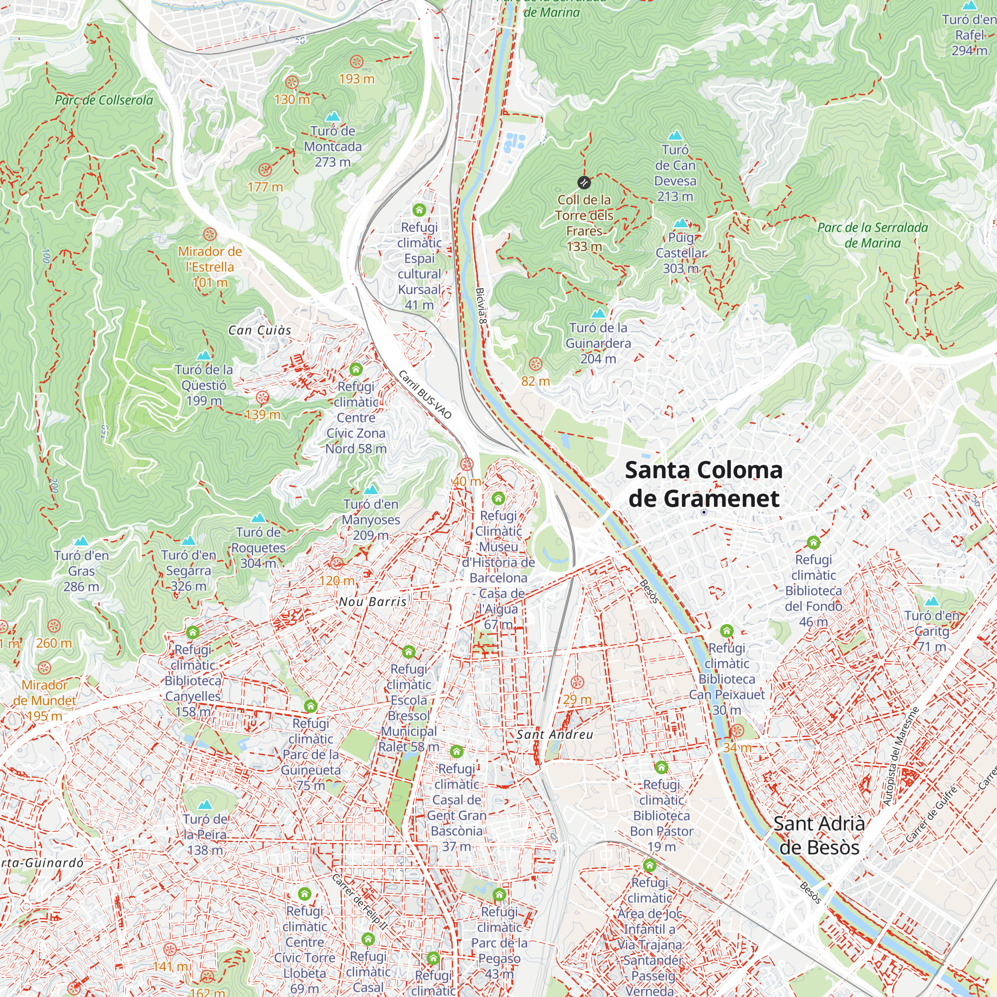 Refugi Climàtic Museu d'Història de Barcelona - Casa de l'Aigua map
